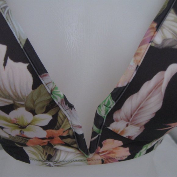 Shade & Shore 34D Bikini Push Up tropical NEW - Picture 4 of 8
